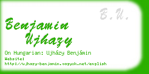 benjamin ujhazy business card