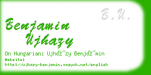 benjamin ujhazy business card